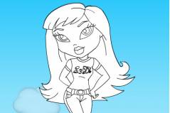 Братц Раскраска 2 - Bratz Coloring 2
